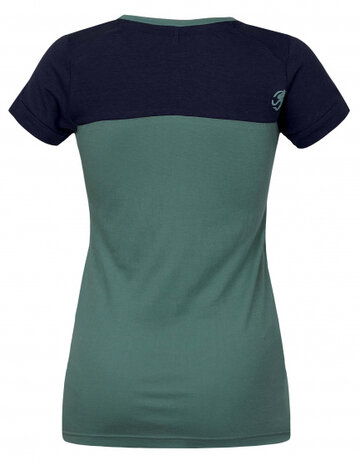 T-Shirt Chulilla dames katoen groen/blauw maat 40