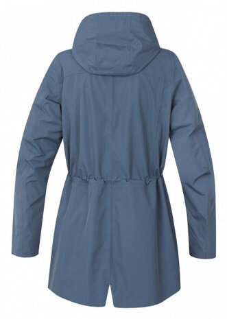 outdoor jas Zafrina dames polyester blauwgrijs maat 42