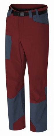 wandelbroek Varden polyamide bordeaux/grijs maat S