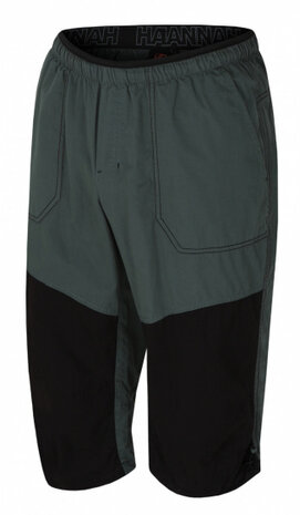 outdoorbroek Hug heren katoen antraciet/groen maat S