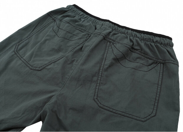 outdoorbroek Hug heren katoen antraciet/groen maat S