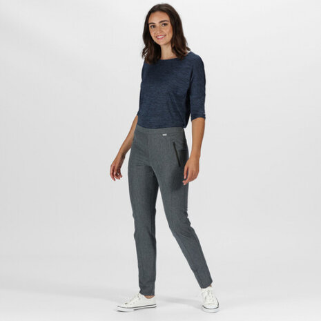 wandelbroek Pentre dames polyester grijs maat 46