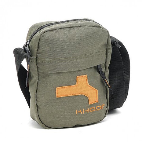 crossbodytas Indy 20 x 15 cm polyester groen/oranje
