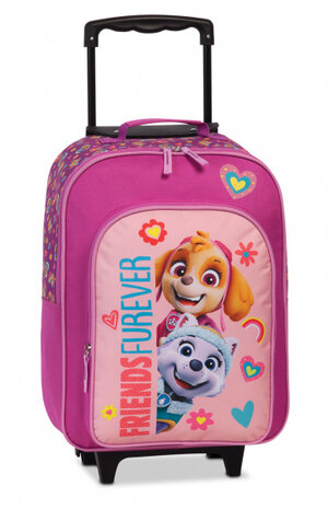 handbagagetrolley Paw Patrol 24 liter softcase roze