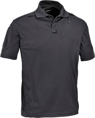 poloshirt  Tactical heren polyester zwart maat XS
