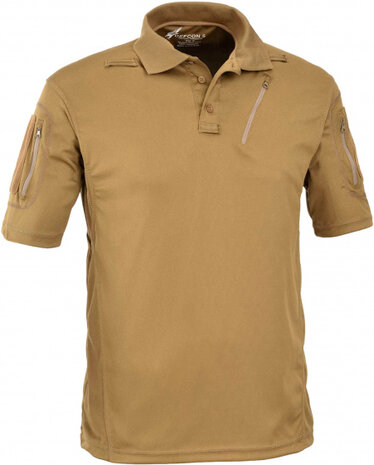 poloshirt Tactical heren polyester beige maat XS