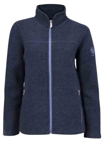outdoorvest Beata dames wol navy maat 44