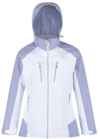 regenjas Caliami IV dames polyester lila/wit maat 34