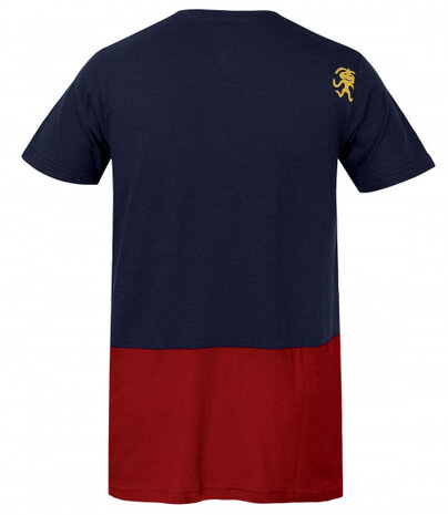 t-shirt Rafiki heren modal/cotton rood/blauw maat L