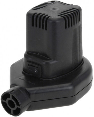 elektrische pomp 12V-230V 14,5 cm ABS zwart 6-delig