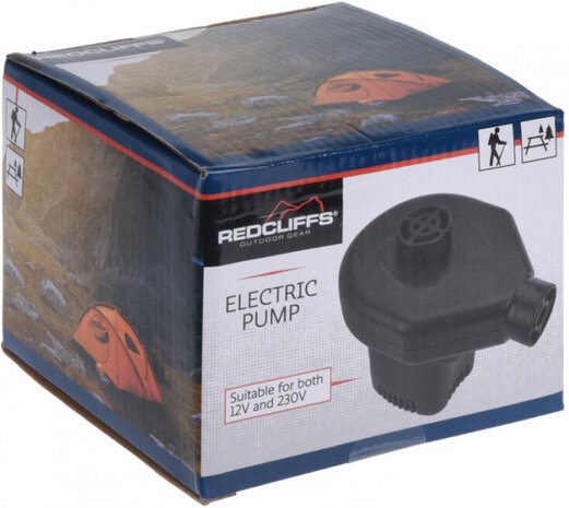elektrische pomp 12V-230V 14,5 cm ABS zwart 6-delig