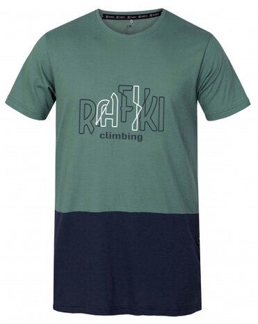 t-shirt Rafiki heren modal/cotton groen/blauw maat XL