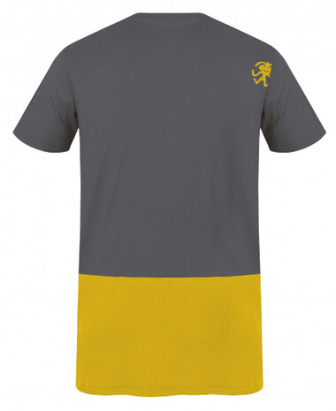 t-shirt Rafiki heren modal/cotton geel/grijs maat XL