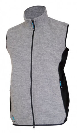 bodywarmer Vinh heren wol/lycra lichtgrijs maat XXL