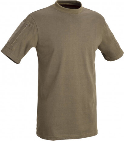 outdoorshirt Tactical kort heren katoen bruin maat L