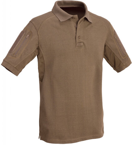 poloshirt Tactical heren polykatoen bruin maat L