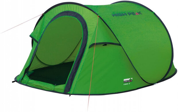 pop-up tent Vision 3-persoons 235 x 180 x 100 cm groen
