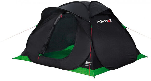pop-up tent Hyperdome 3-persoons 210 x 130 cm zwart