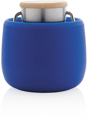 drinkfles opvouwbaar 600 ml siliconen blauw