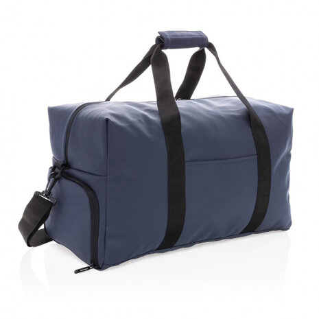 weekendtas Smooth 30 liter polyurethaan navy/zwart
