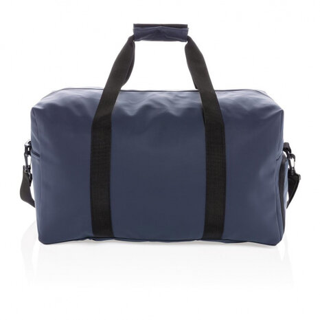 weekendtas Smooth 30 liter polyurethaan navy/zwart