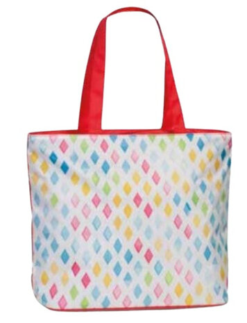 strandtas 48 x 34 cm polyester rood