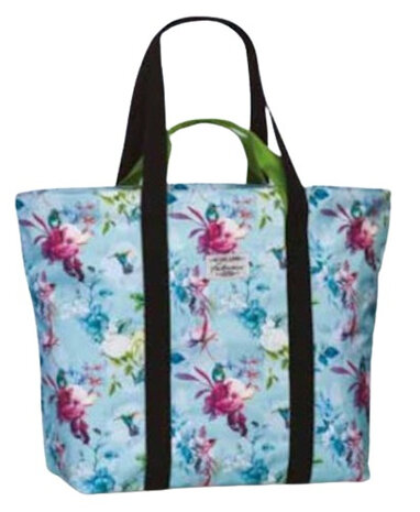 strandtas 46 x 46 cm polyester blauw