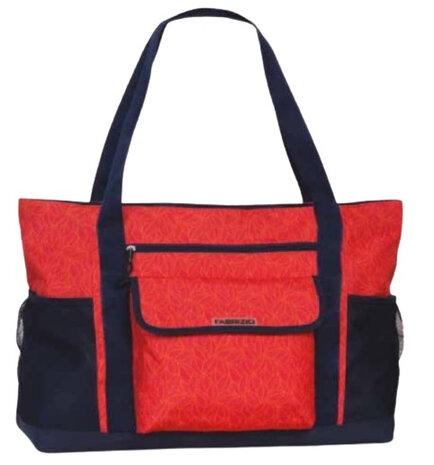 strandtas 53 x 38 cm polyester rood