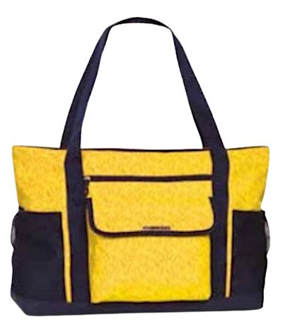strandtas 53 x 38 cm polyester geel