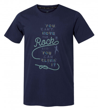 t-shirt Rafiki heren 100% biologisch katoen blauw maat L