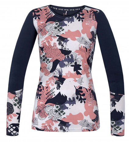 T-shirt Sephira dames viscose wit/roze/blauw maat 42