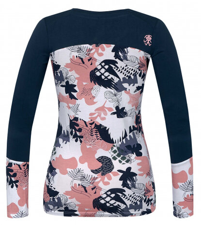 T-shirt Sephira dames viscose wit/roze/blauw maat 42