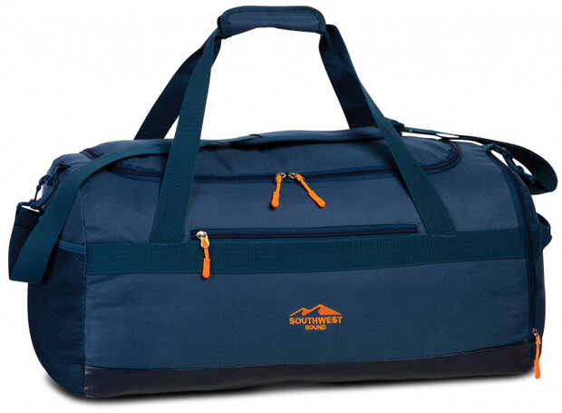 weekendtas Budget 46 liter polyester blauw