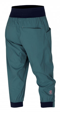 klimbroek Tarragona 3/4 dames polyamide turquoise mt L