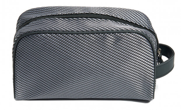 toilettas Illinois heren 20 cm polyester grijs