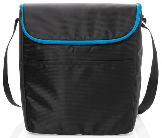 koeltas Explorer 35x33 cm polyester zwart/blauw