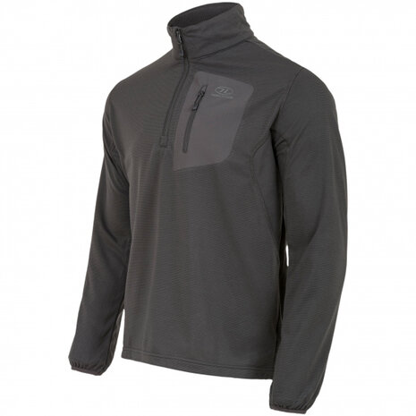 outdoorvest Hirta heren fleece donkergrijs maat S