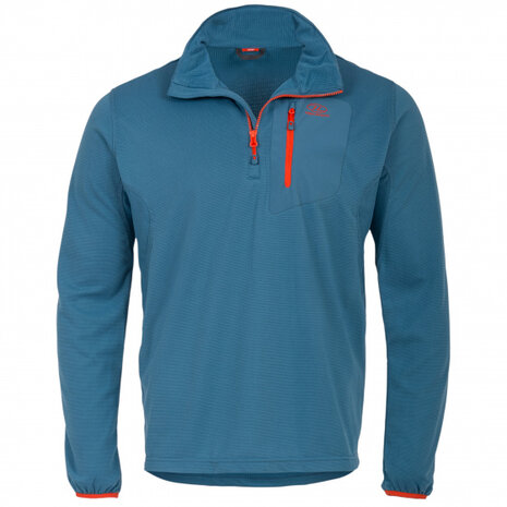 outdoorvest Hirta heren fleece staalblauw maat L