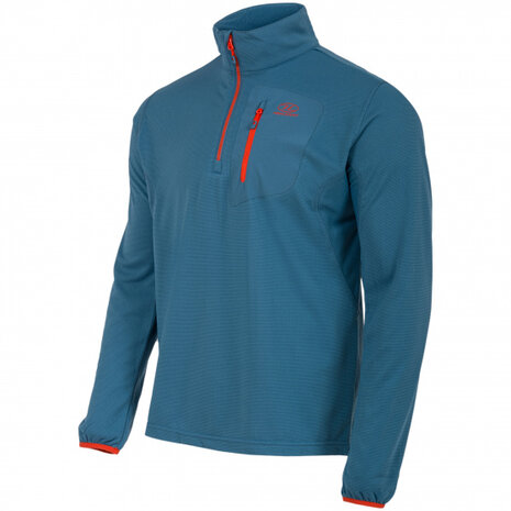 outdoorvest Hirta heren fleece staalblauw maat XS