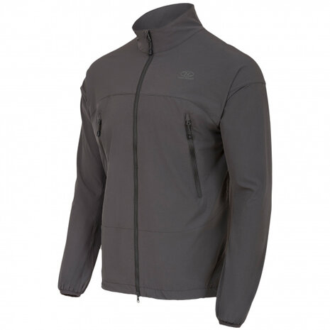 outdoorvest Hirta heren nylon donkergrijs maat S