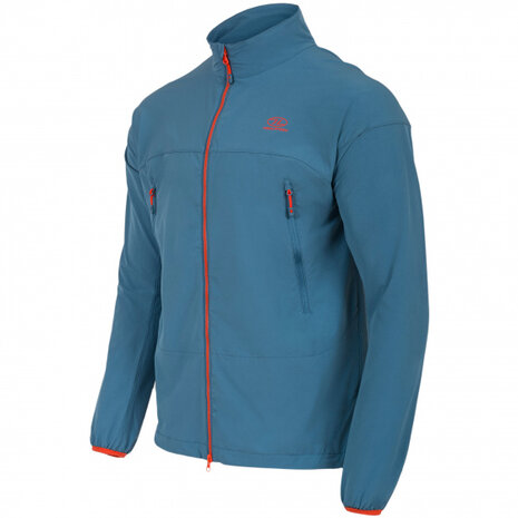 outdoorvest Hirta heren nylon staalblauw maat XL