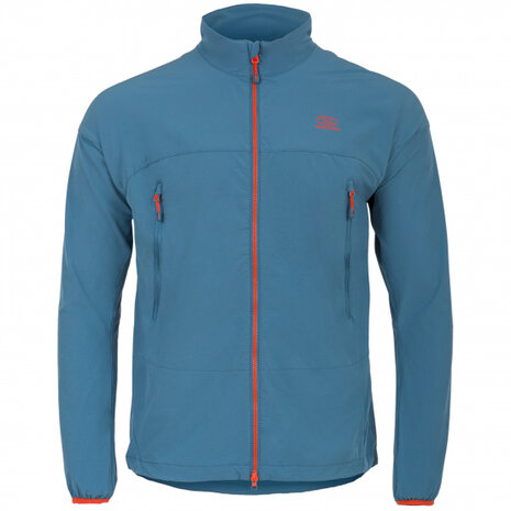 outdoorvest Hirta heren nylon staalblauw maat S
