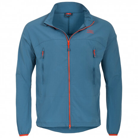 outdoorvest Hirta heren nylon staalblauw maat L
