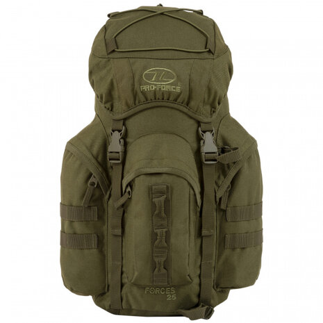 backpack Forces 25 liter polyester groen