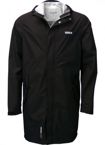 regenjas Trench heren polyamide zwart maat L