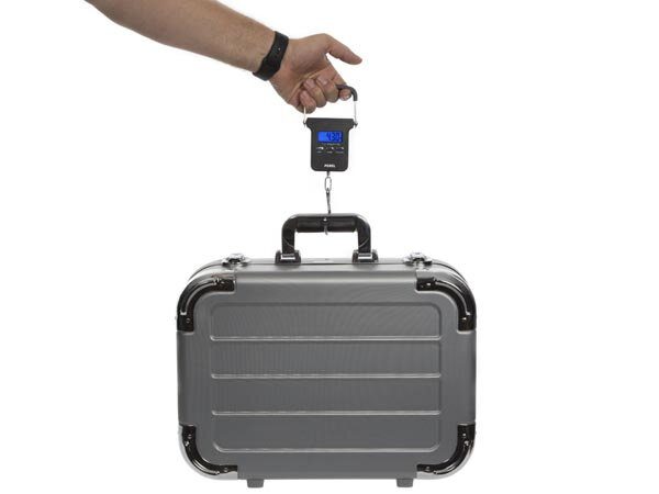 bagageweegschaal digitaal 40 kg ABS/RVS zwart