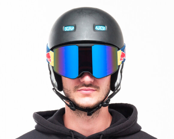 skibril Rail blauw/rood/geel maat M