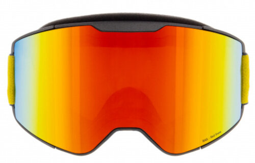 skibril Rail cilinder grijs/oranje maat M