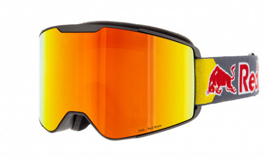 skibril Rail cilinder grijs/oranje maat M