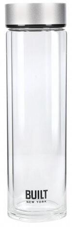 thermosfles Built New York 450 ml glas zilver